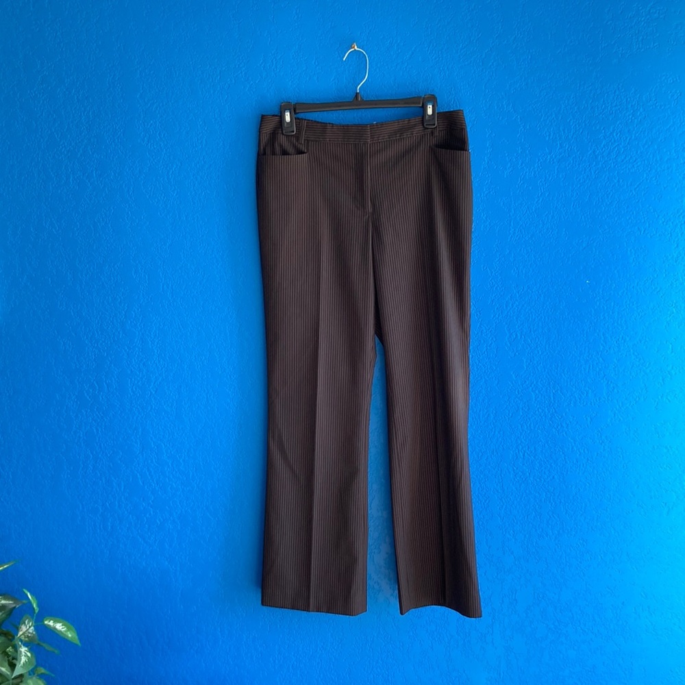 Calvin Klein Black Pinstripe Pants